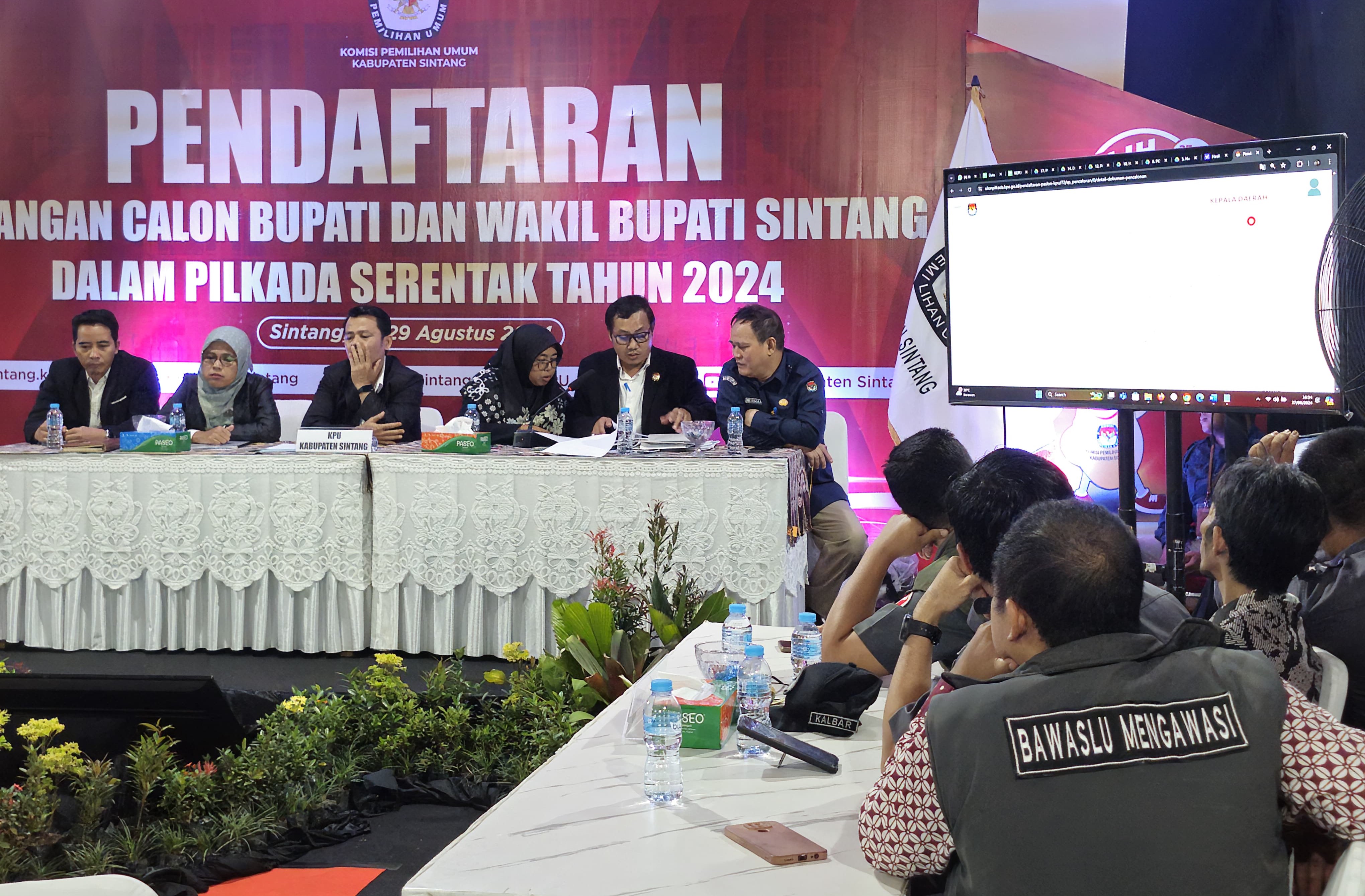 pengawasan pencalonan bupati dan wakil bupati sintang tahun 2024