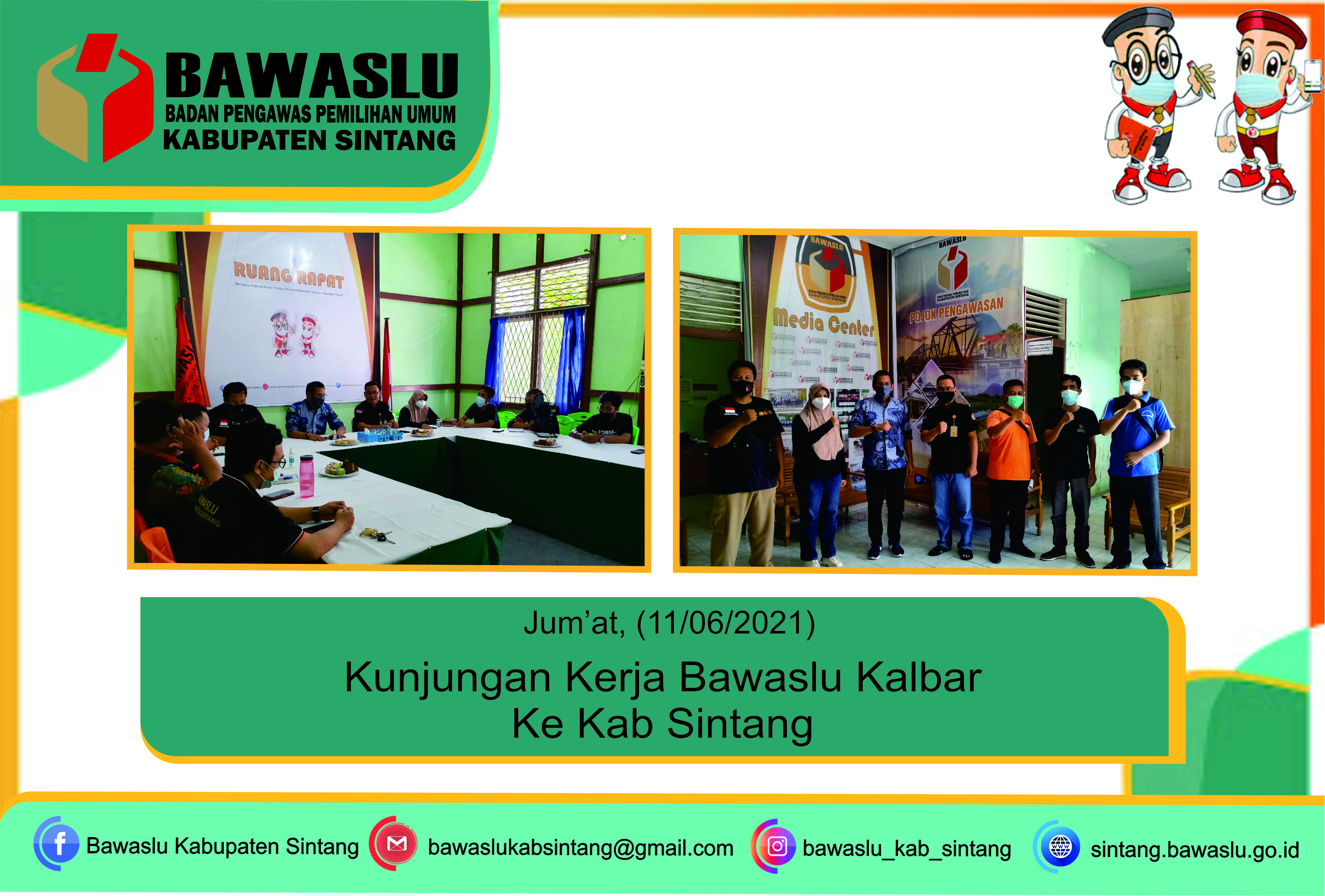Briefing Ketua Bawaslu Kalbar serta Penguatan Kapasitas bagi Bawaslu Kab Sintang