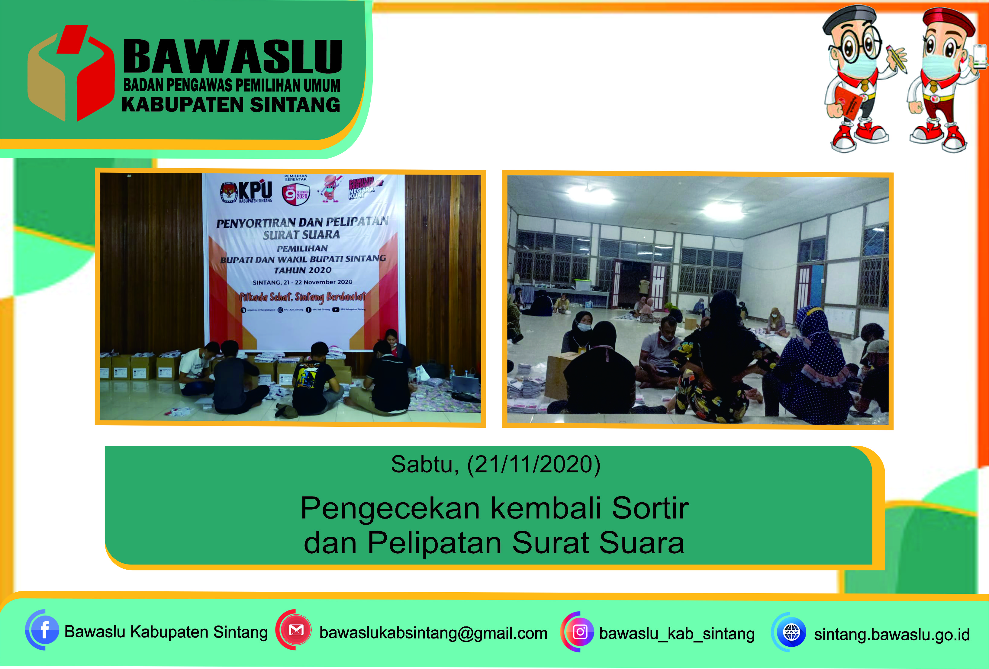 Pengecekan kembali Sortir dan Pelipatan Surat Suara