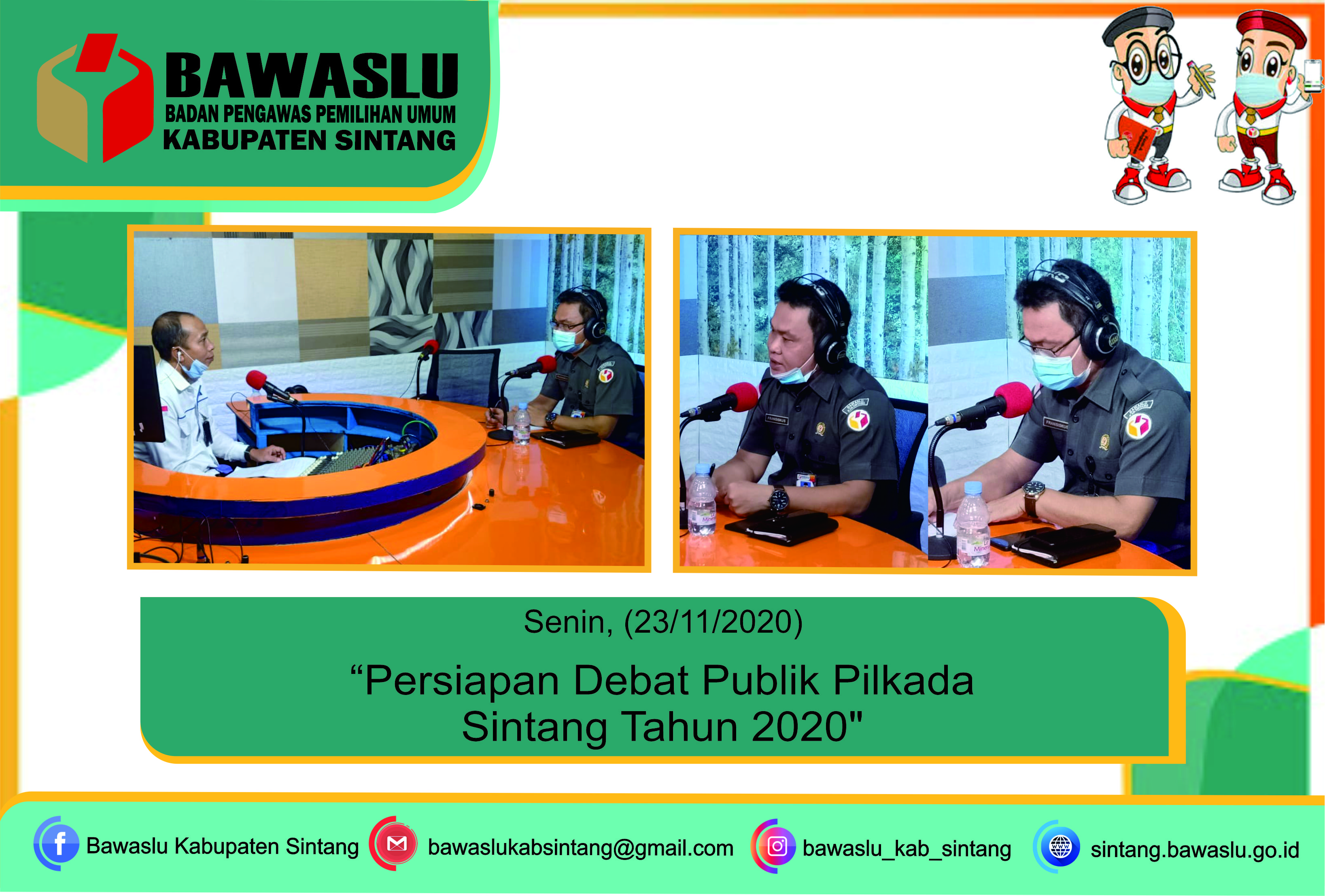 "Persiapan Debat Publik Pilkada Sintang Tahun 2020"