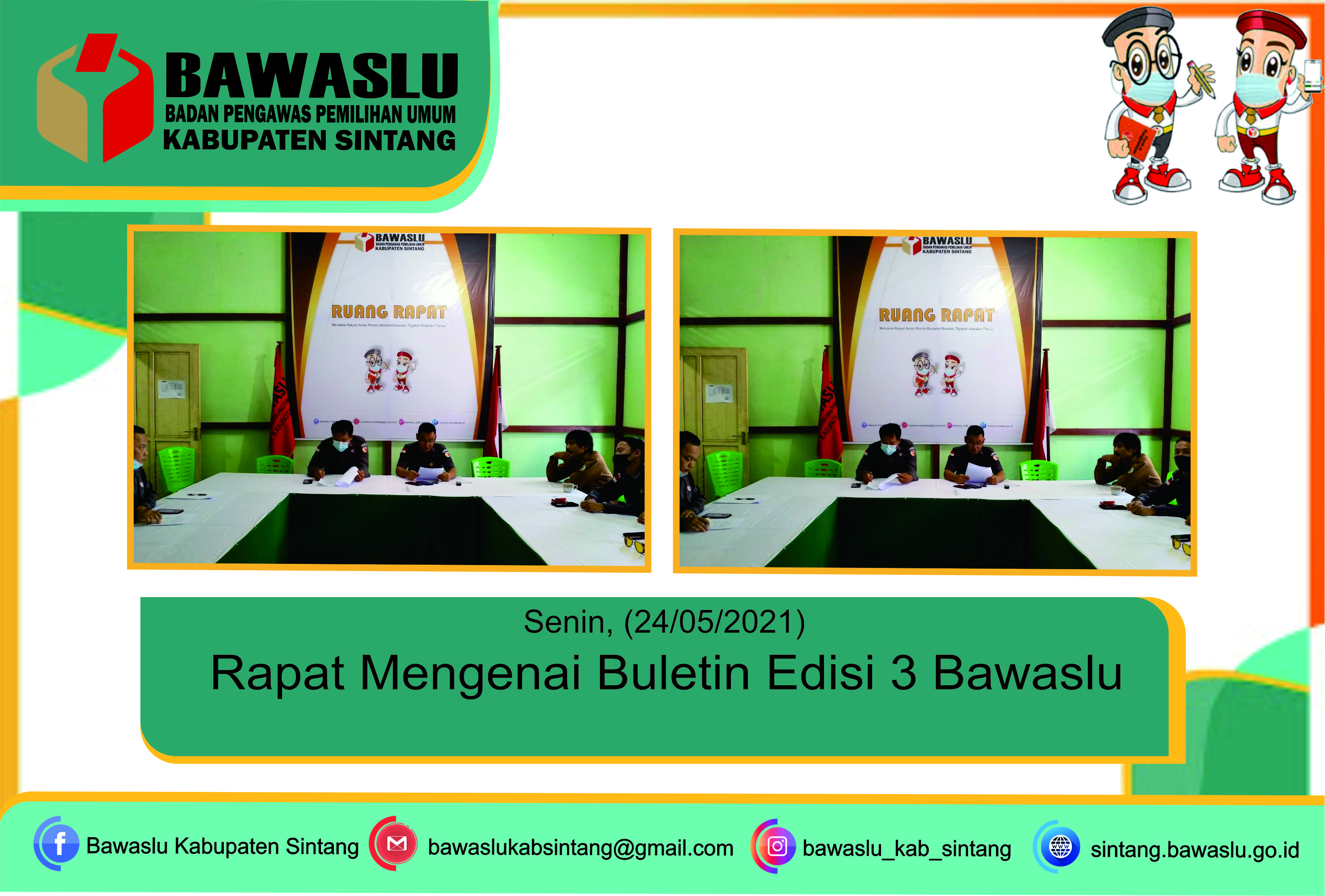 Rapat Mengenai Buletin Edisi 3 Bawaslu