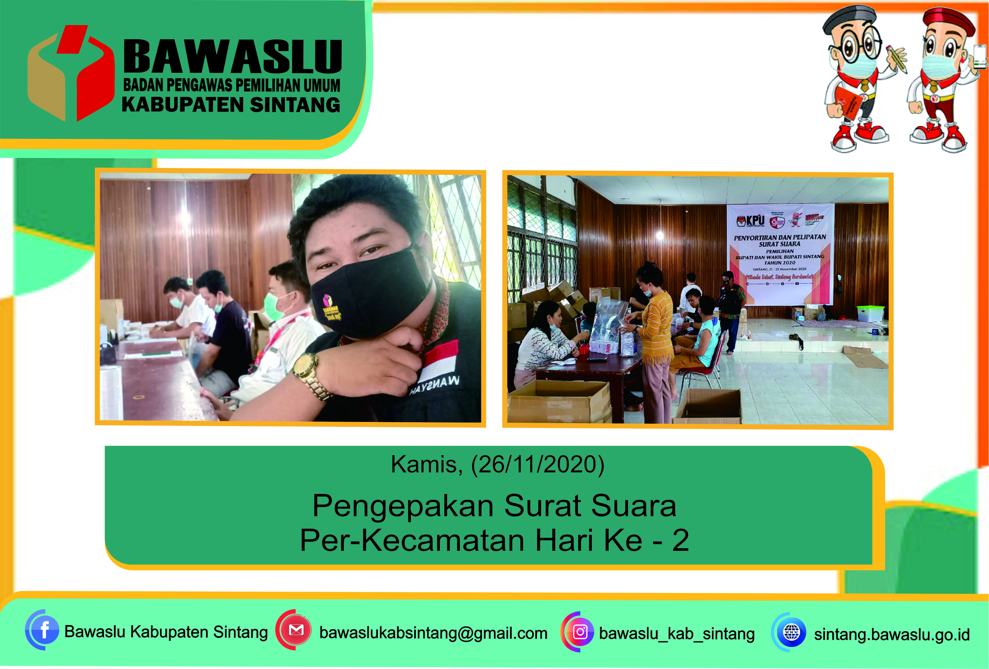 Pengepakan Surat Suara Per-Kecamatan