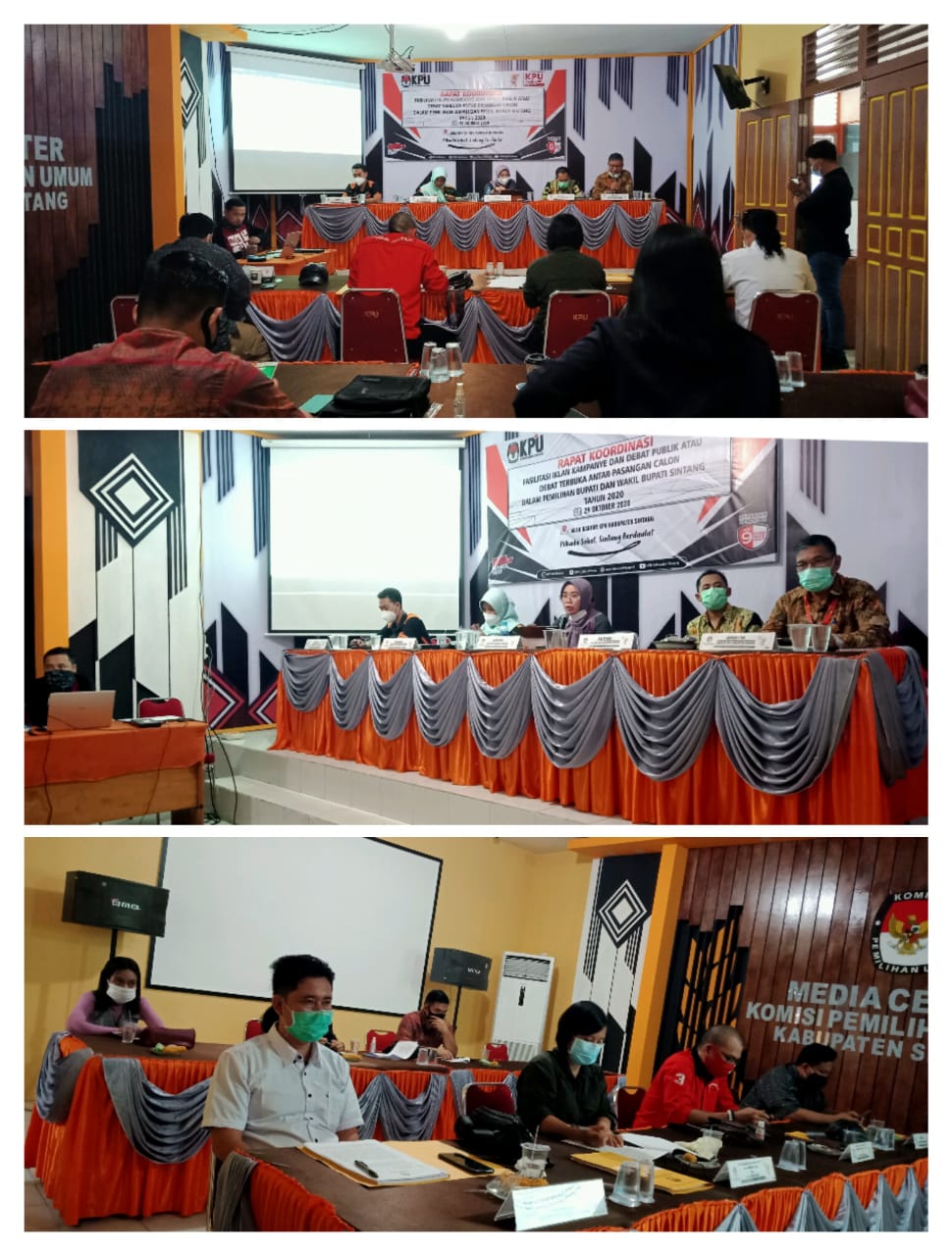 Rakor Fasilitas Iklan Kampanye dalam Pemilihan Bupati dan Wakil Bupati Sintang 2020