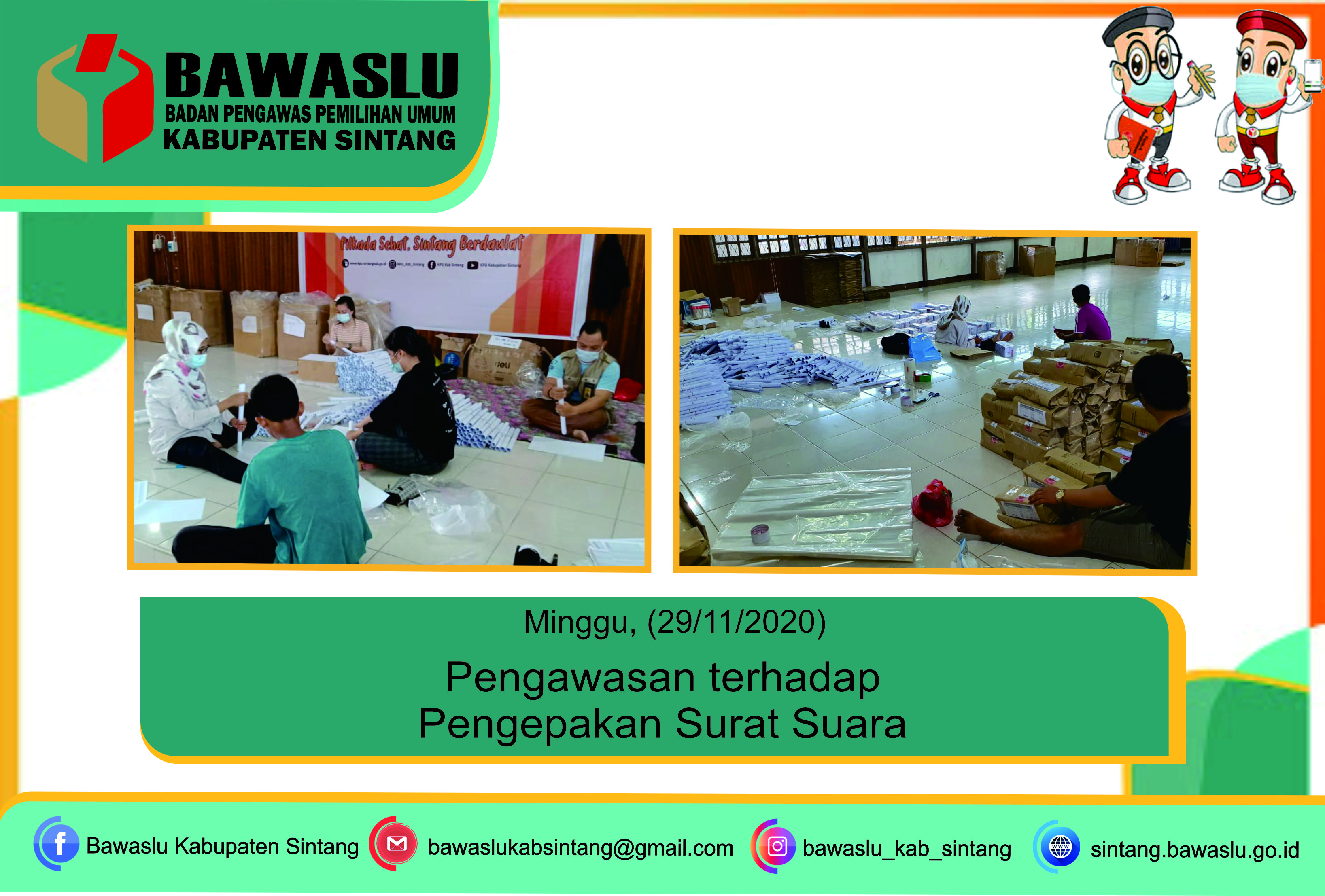 Pengawasan terhadap Pengepakan Surat Suara