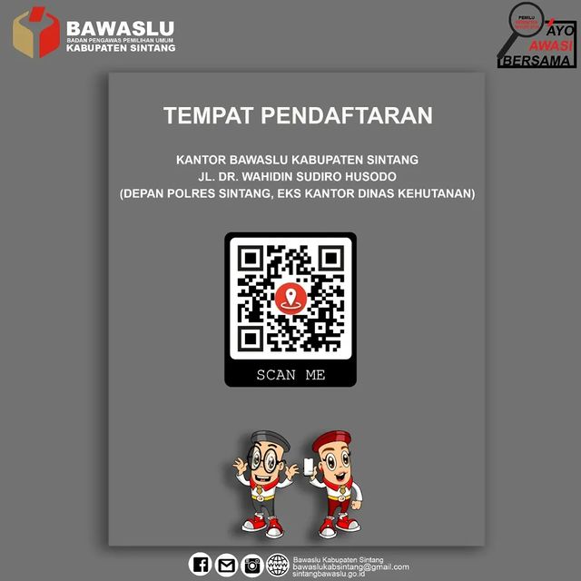 Daftarkan Diri sebagai Panwascam di Bawaslu Kabupaten Sintang