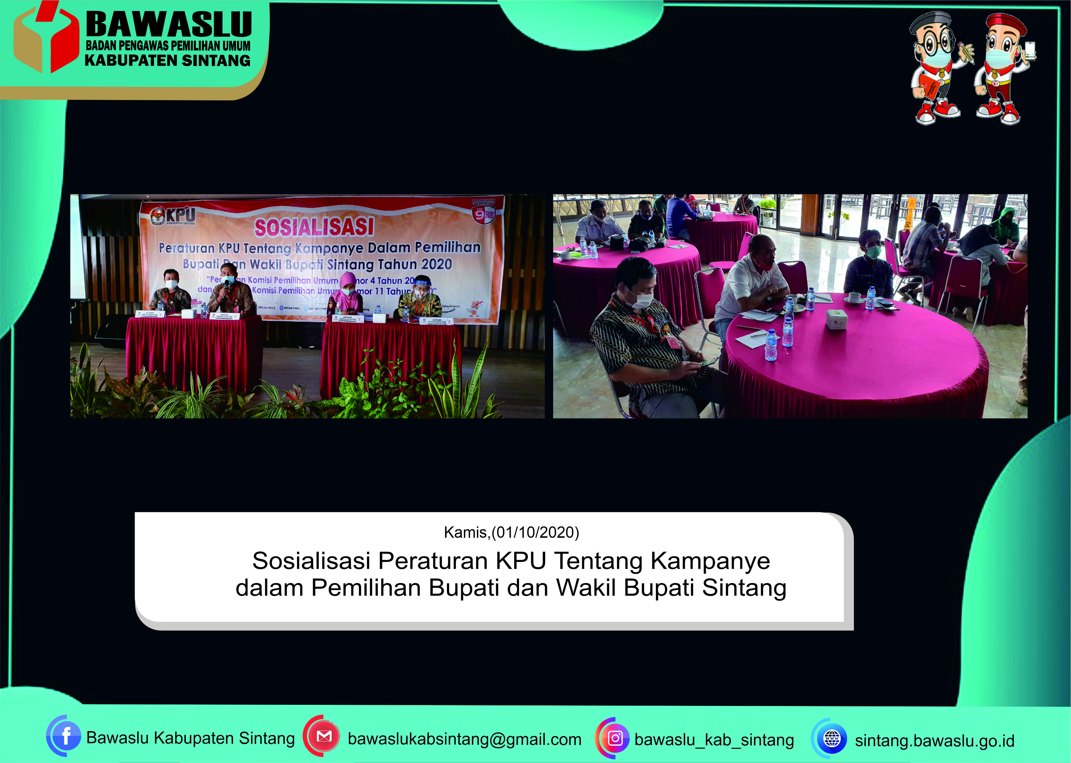 Sosialisasi Peraturan KPU Tentang Kampanye dalam Pemilihan Bupati dan Wakil Bupati Sintang