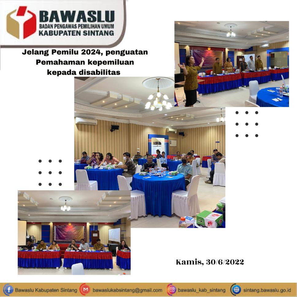 Jelang Pemilu 2024, Penguatan Pemahaman Kepemiluan Kepada Disabilitas