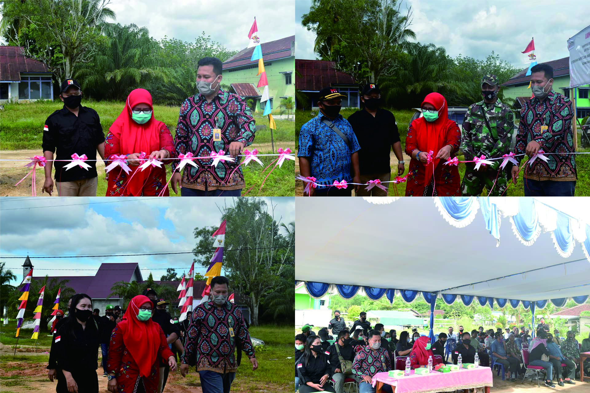 Anggota Bawaslu Prov dan Kabupaten Launching Kampung Pengawasan Desa Anti Money Politik