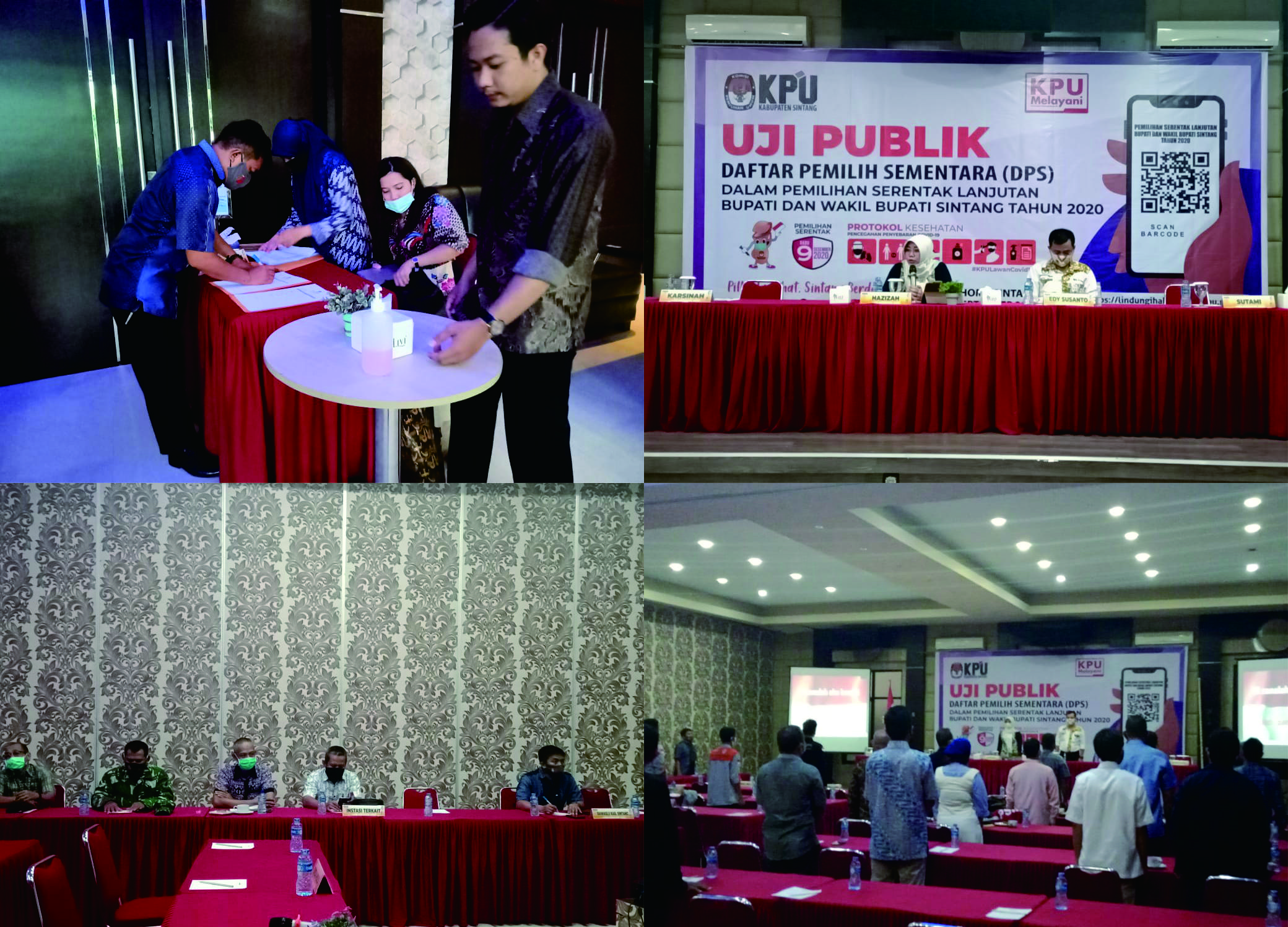 Uji Publik Daftar Pilih Sementara (DPS) Pemilihan Bupati dan Wakil Bupati Sintang Tahun 2020