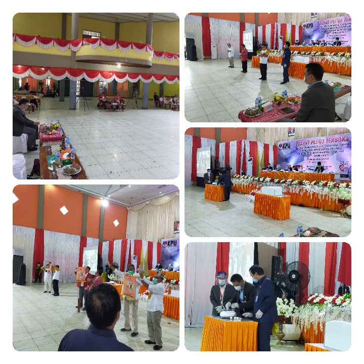 Penetapan No Urut Pasangan Calon Bupati dan Wakil Bupati Sintang