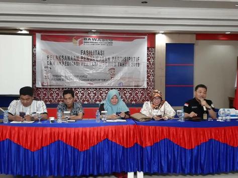 FASILITASI PELAKSANAAN PENGAWAS PARTISIPATIF DAN AKREDITASI PEMANTAU PEMILU TAHUN 2019