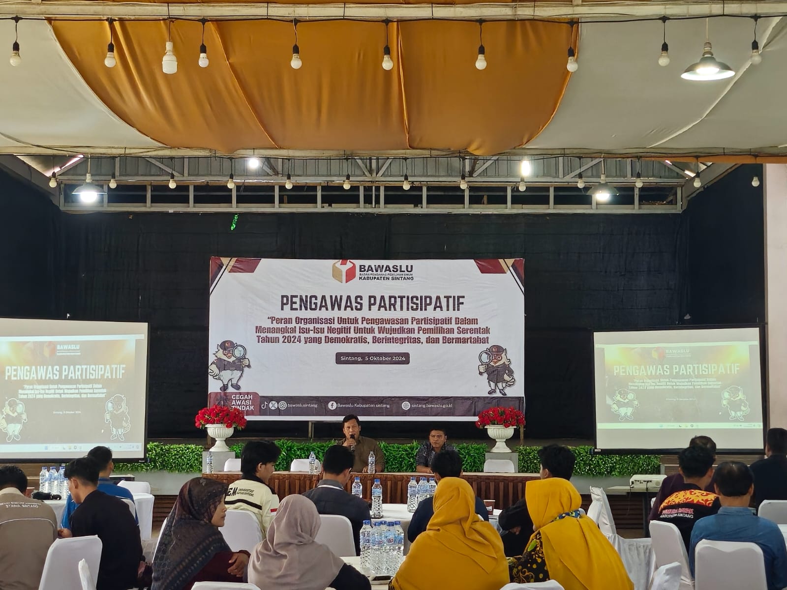 Bawaslu Sintang Gelar Pengawasan Partisipatif Bersama Ormas, OKP, dan Mahasiswa
