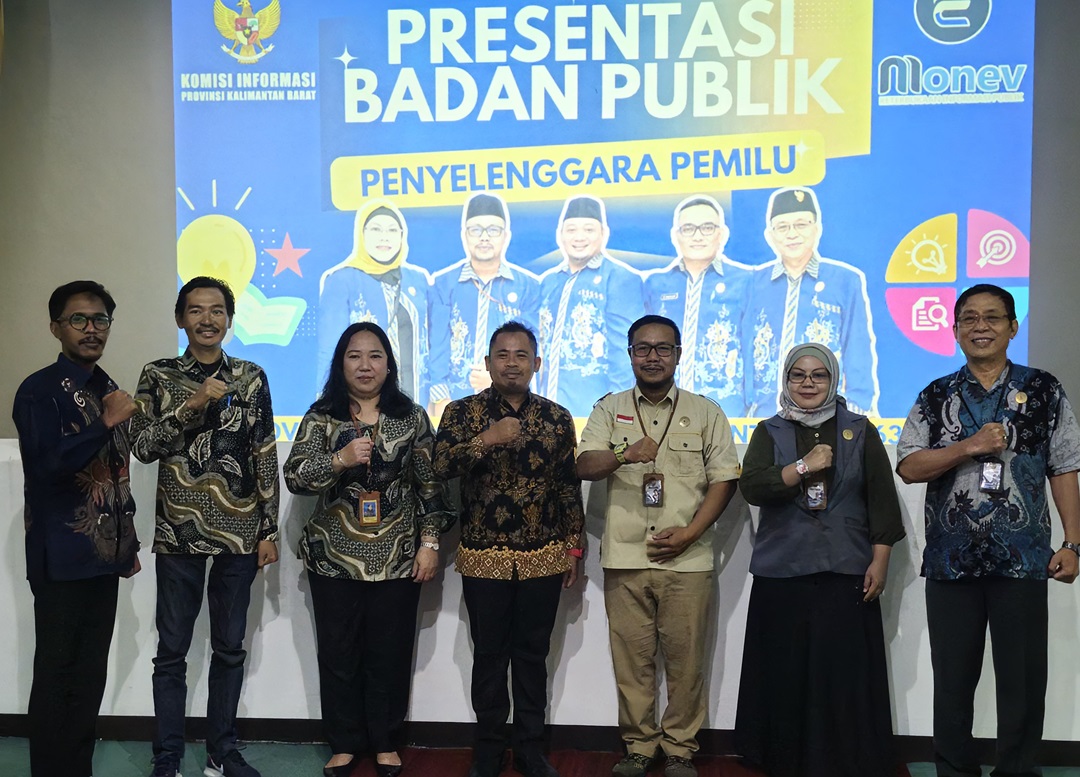 Bawaslu Sintang Hadiri Undangan Presentasi Monev Keterbukaan Informasi Badan Publik Tahun 2024