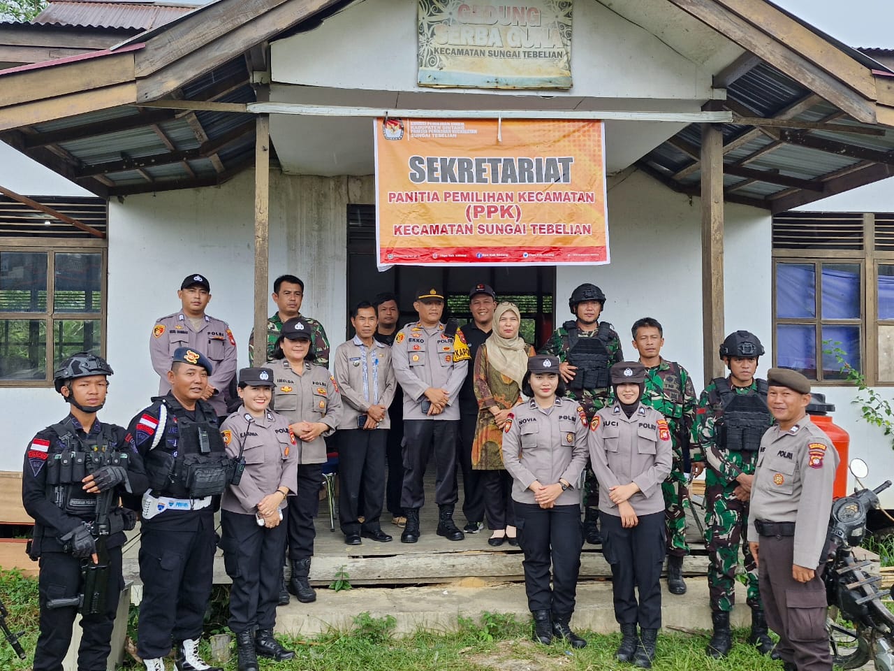Rapat Pleno Terbuka Rekapitulasi Suara Tingkat Kecamatan, Romadhon Tinjau Kecamatan Sungai Tebelian