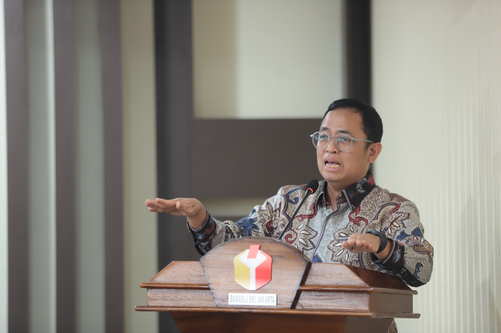 Anggota Bawaslu Puadi dalam forum Jaringan Demokrasi Indonesia pada Rabu (16/7/2025) di Bawaslu DKI Jakarta/Foto: Publikasi dan Pemberitaan Bawaslu