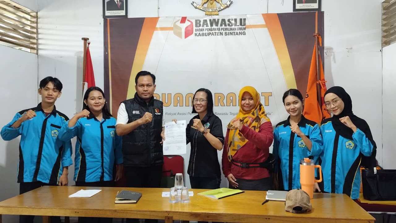 Bawaslu Kabupaten Sintang Terima Kunjungan STKIP Persada Khatulistiwa Bahas Rencana Magang Mahasiswa