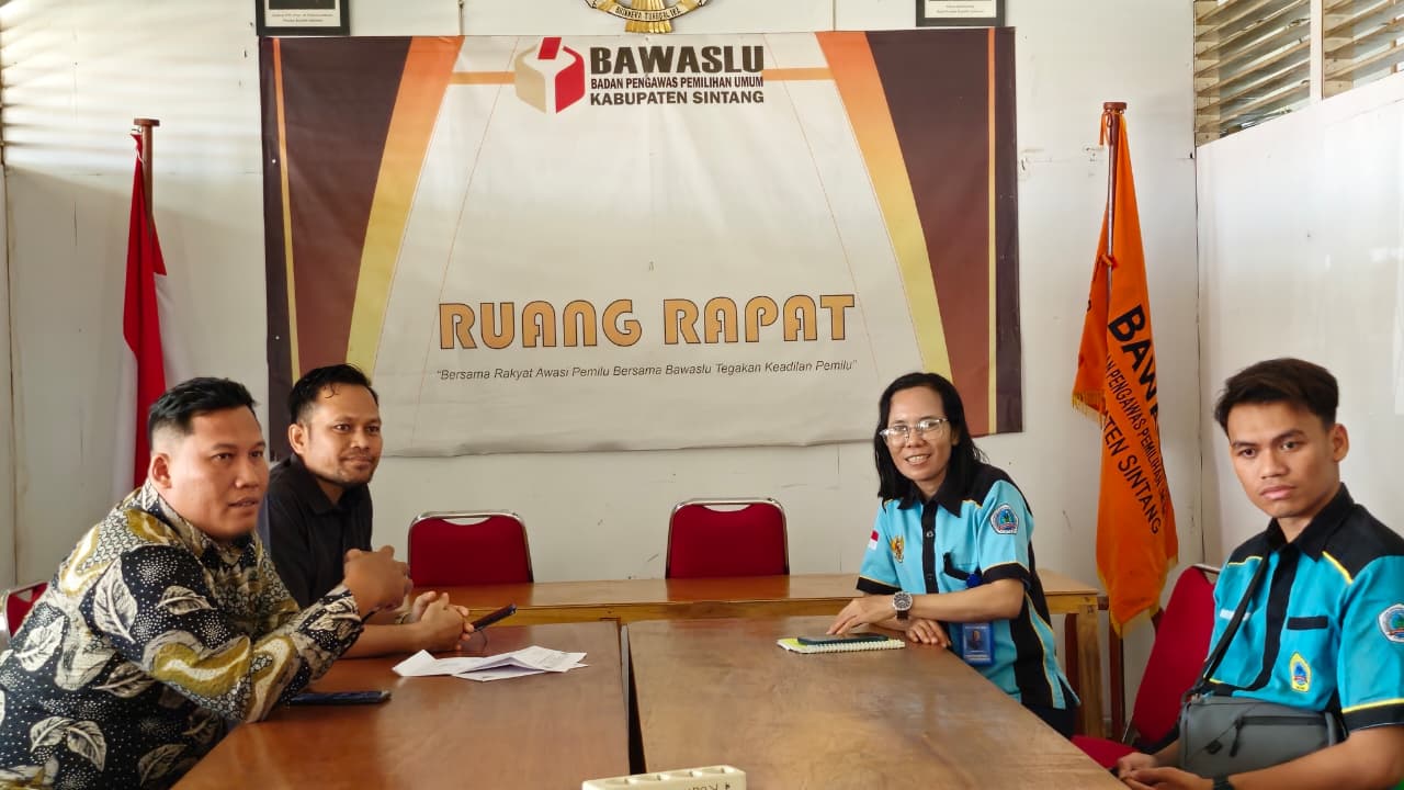 Bawaslu Sintang Sambut Baik Koordinasi STKIP Sintang Terkait Rencana Magang Mahasiswa PKN