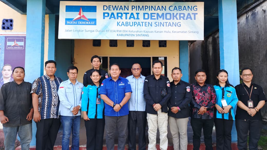 Bawaslu Sintang dan Partai Demokrat Perkuat Sinergi Jaga Integritas Demokrasi