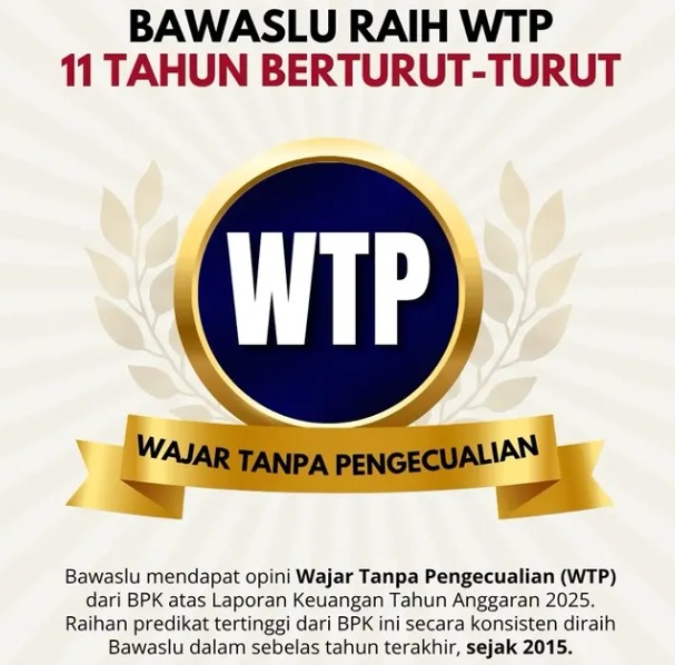 Bawaslu Kabupaten Sintang Apresiasi Raihan Opini WTP ke-11 Berturut-turut Bawaslu RI