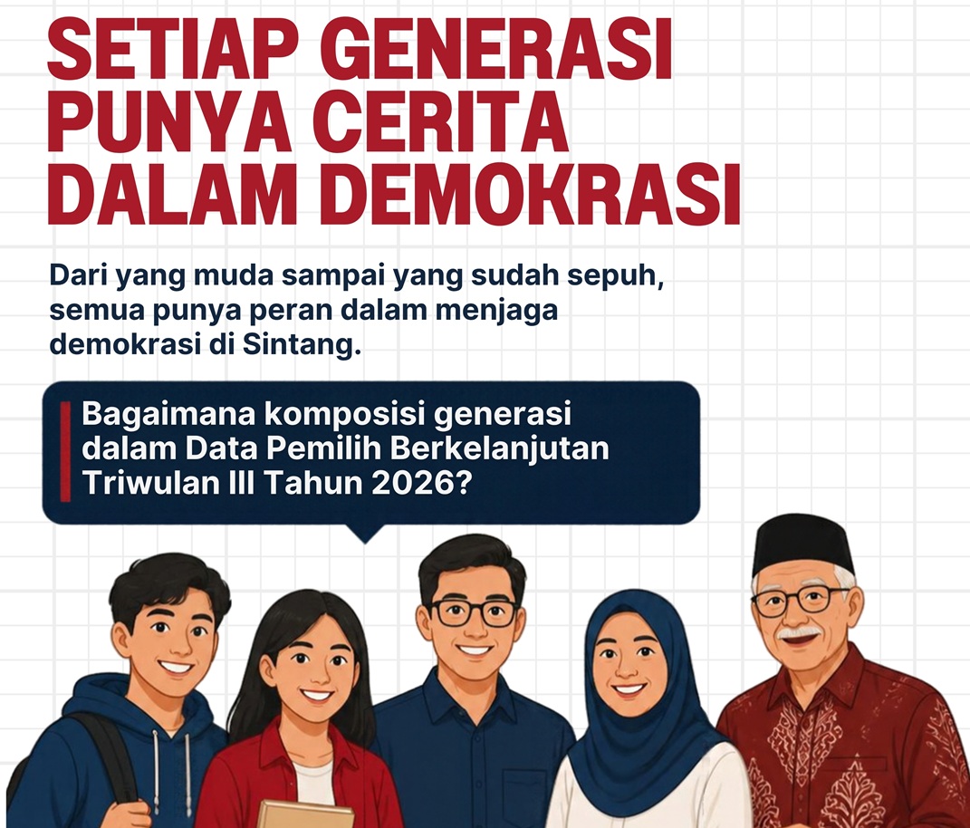 Dominasi Milenial dan Gen Z Kuasai Peta Pemilih Sintang, Bawaslu Ajak Semua Generasi Kawal Demokrasi!