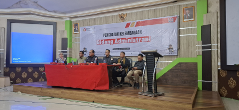 Bawaslu Sintang Hadiri Penguatan Kelembagaan Bidang Administrasi yang Digelar Bawaslu Kalbar