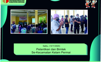 Pelantikan dan Bimtek Pengawas Pemungutan Suara di Kelam Permai