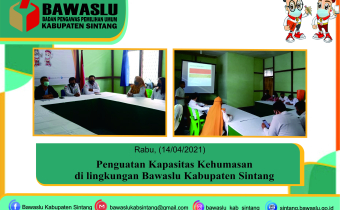 Rapat Biasa Humas dilingkungan Bawaslu Kabupaten Sintang