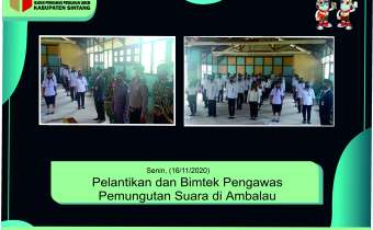 Pelantikan dan Pengawas Pemungutan Suara di Ambalau