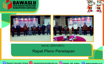 Rapat Pleno Penetapan