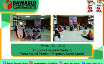 Bawaslu Sintang "Turut Awasi Proses Pelipatan Surat Suara"