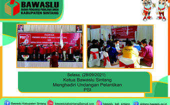 Undangan Pelantikan PSI