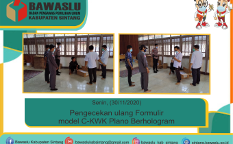 Pengecekan ulang Formulir model C-KWK Plano Berhologram