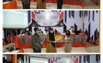 Penyerahan Desain APK dan BK dalam Pemilihan Bupati dan Wakil Bupati Sintang