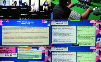 Ketua Bawaslu Sintang menghadiri Rakor Zoom Metting Persiapan Kampanye di Media Massa dan Elektonik