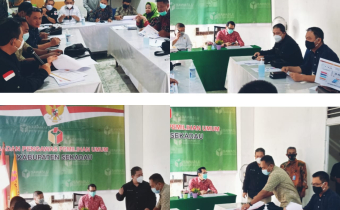 Ketua Bawaslu Sintang Menghadiri Undangan Rapat Kerja Penyusunan Rencana Hukum 2021 di Bawaslu Sekadau