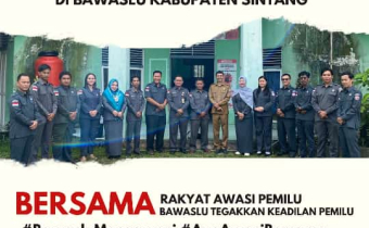 Apel Siaga Pengawasan Bawaslu Kabupaten Sintang siap Awasi Pemilu tahun 2024