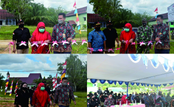 Anggota Bawaslu Prov dan Kabupaten Launching Kampung Pengawasan Desa Anti Money Politik