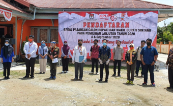 Alur Simulasi Pendaftaran Bakal Calon Bupati dan Wakil Bupati Sintang Tahun 2020.