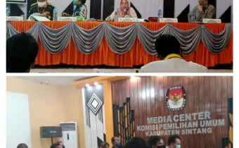 SOSIALISASI PEMERIKSAAN KESEHATAN PASLON BUPATI & WAKIL BUPATI SINTANG TAHUN 2020