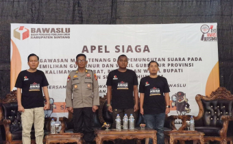 DOkumentasi Apel Siaga Pengawasan Masa Tenang Pemilihan Tahun 2024.