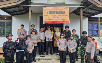 Rapat Pleno Terbuka Rekapitulasi Suara Tingkat Kecamatan, Romadhon Tinjau Kecamatan Sungai Tebelian