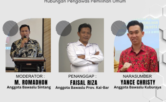 Kupas Tuntas Perbawaslu, Bawaslu Sintang Jadi Tuan Rumah Diskusi Strategis