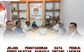 Jelang Pemutakhiran Data Pemilih, Bawaslu Sintang Koordinasi dengan KPU