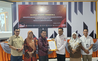 Bawaslu Sintang Hadiri Rapat Pleno Terbuka Rekapitulasi PDPB Triwulan II Tahun 2025