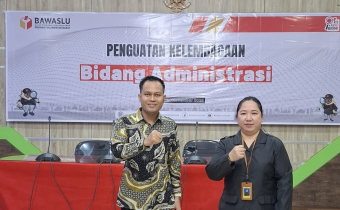 Bawaslu Sintang Hadiri Penguatan Kelembagaan Bidang Administrasi yang Digelar Bawaslu Kalbar