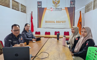 Ikuti Zoom Bawaslu Provinsi Kalbar, Bawaslu Sintang Susun Rencana Pelaksanaan Pendidikan Pengawas Partisipatif