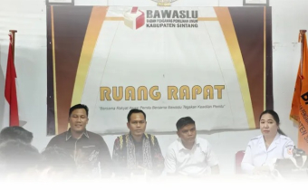 Bahas Teknis Pendidikan Pengawas Partisipatif, Bawaslu Sintang Ikuti TOT Bersama Bawaslu Kalbar
