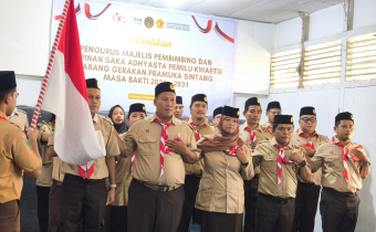Pelantikan Saka Adhyasta Pemilu  Kwartir Cabang Gerakan Pramuka Sintang Masa bakti 2026 - 2031