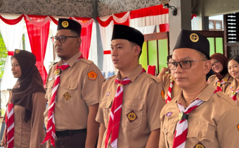 Saka Adhyasta Pemilu Bawaslu Sintang Hadiri Pelantikan Pengurus Gerakan Pramuka Sintang Masa Bakti 2026–2031